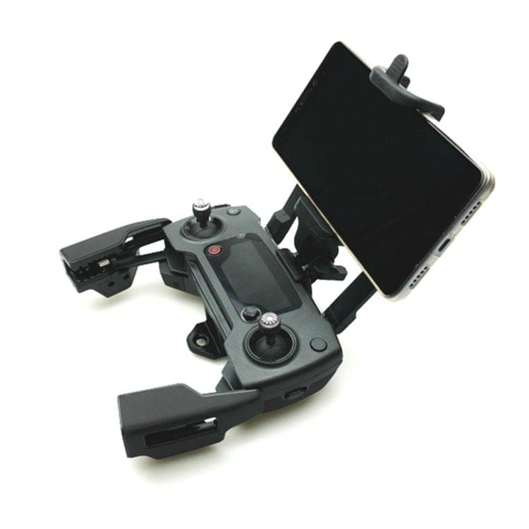 Front Positioned Phone Holder for DJI Mavic Pro & Spark Remote Controller, Suitable for 50-85mm Width Smartphone(Black)