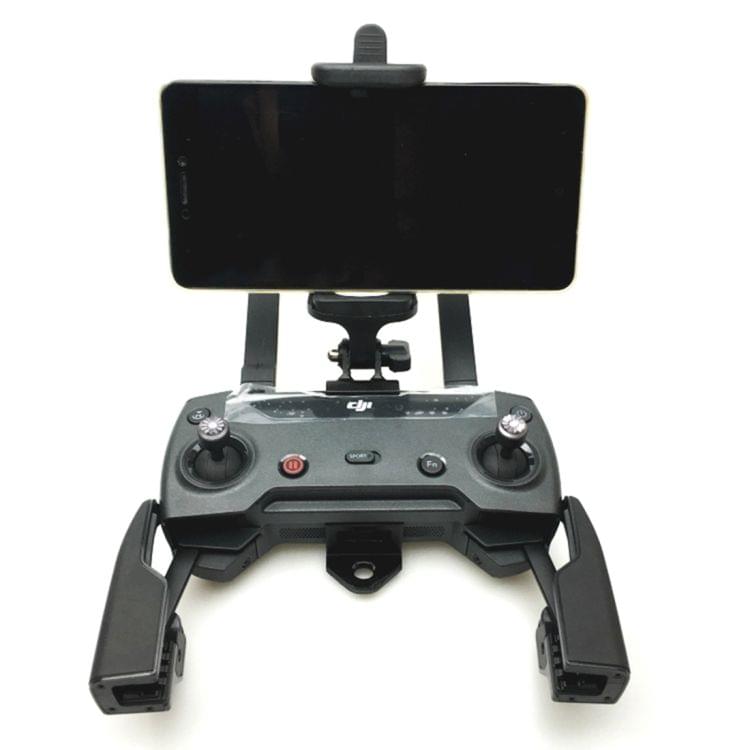 Front Positioned Phone Holder for DJI Mavic Pro & Spark Remote Controller, Suitable for 50-85mm Width Smartphone(Black)