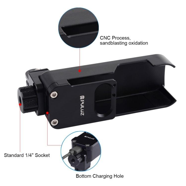 PULUZ Housing Shell CNC Aluminum Alloy Protective Cover for DJI OSMO Pocket(Black)\t    \t\t        \t
                        \t
    \t\t\t\t    \t\t\t\t ()