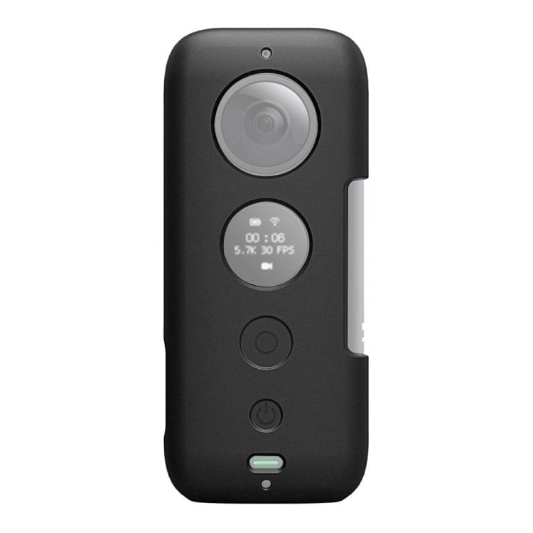 PULUZ Silicone Protective Case with Lens Cover for Insta360 ONE X(Black)