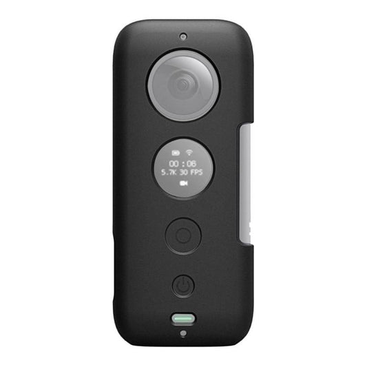 PULUZ Silicone Protective Case with Lens Cover for Insta360 ONE X(Black)
