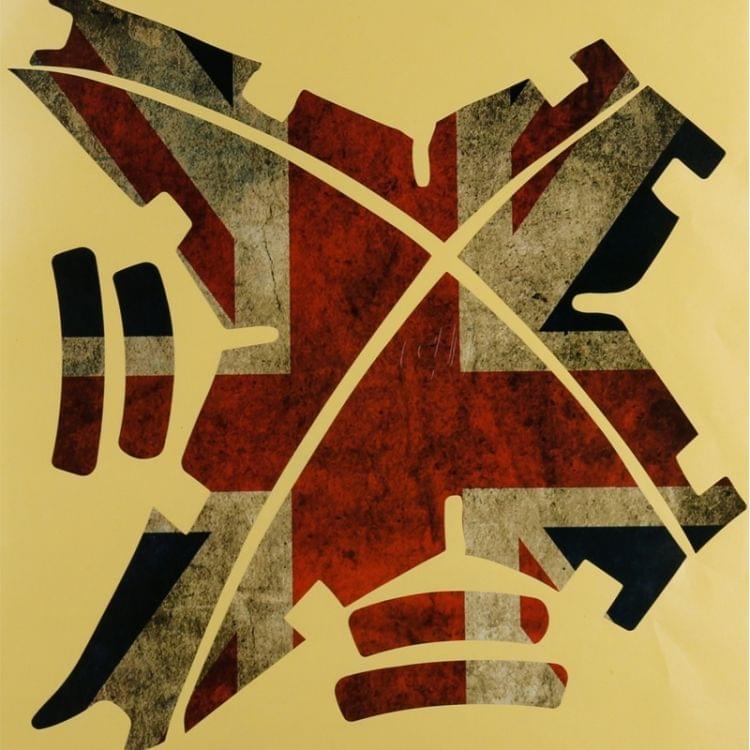 Retro UK Flag Pattern Sticker for DJI Phantom