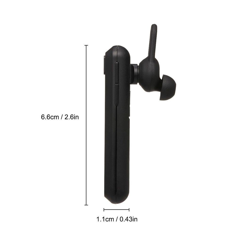 QCY A1 Single Wireless Bluetooth Headset Earphone Noise Cancelling Mic Sports Headphone Hands-Free Earbuds for Office Travel Driving