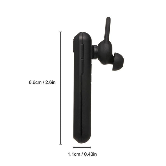 QCY A1 Single Wireless Bluetooth Headset Earphone Noise Cancelling Mic Sports Headphone Hands-Free Earbuds for Office Travel Driving