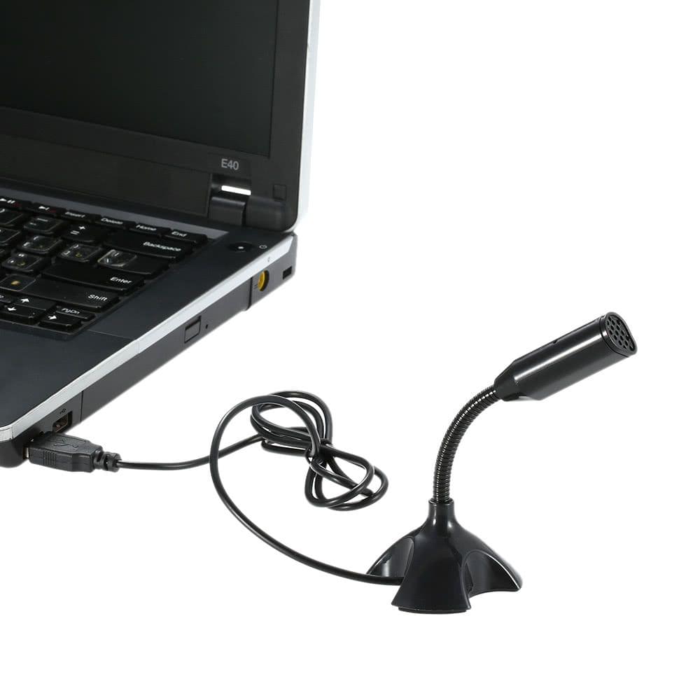 USB Desktop Microphone 360° Adjustable Microphone Support Voice Chatting Recording Mic for PC Mac with a USB port