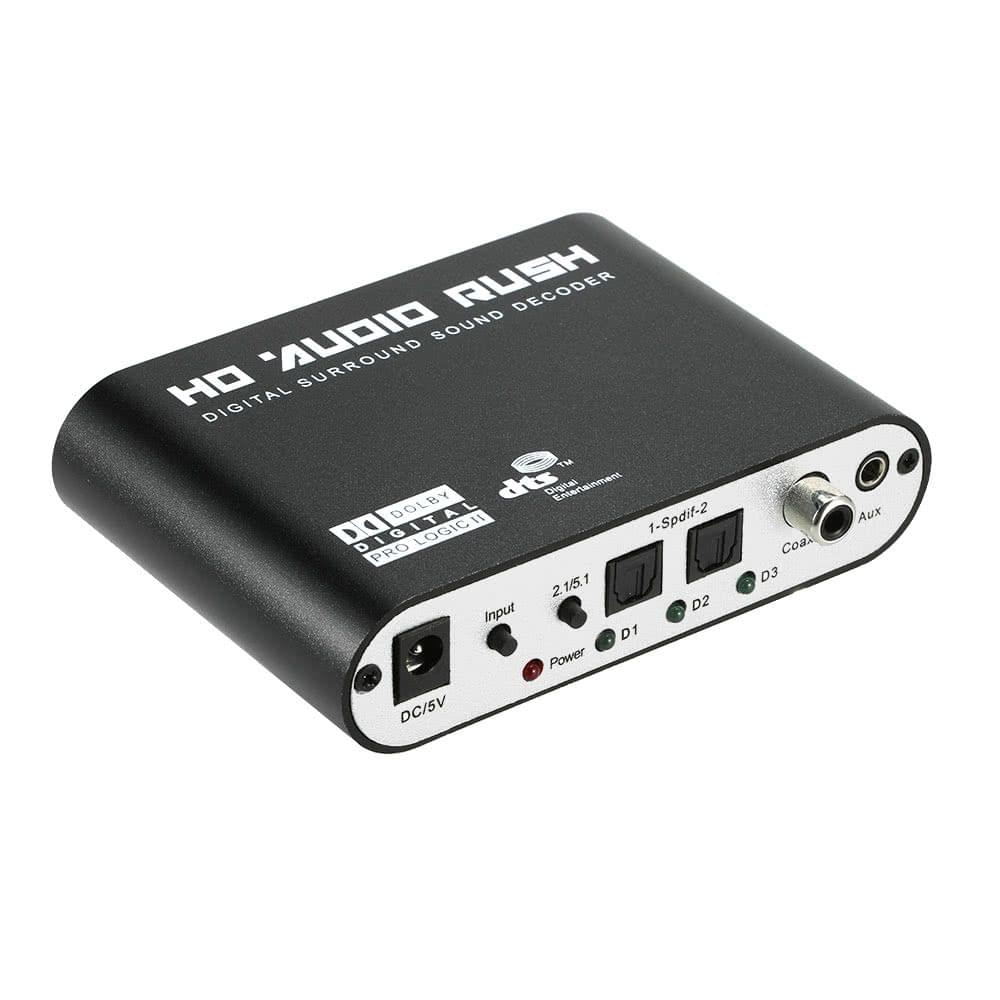 Audio Decoder Rush SPDIF Coaxial to 5.1/2.1 Channel DTS/AC-3