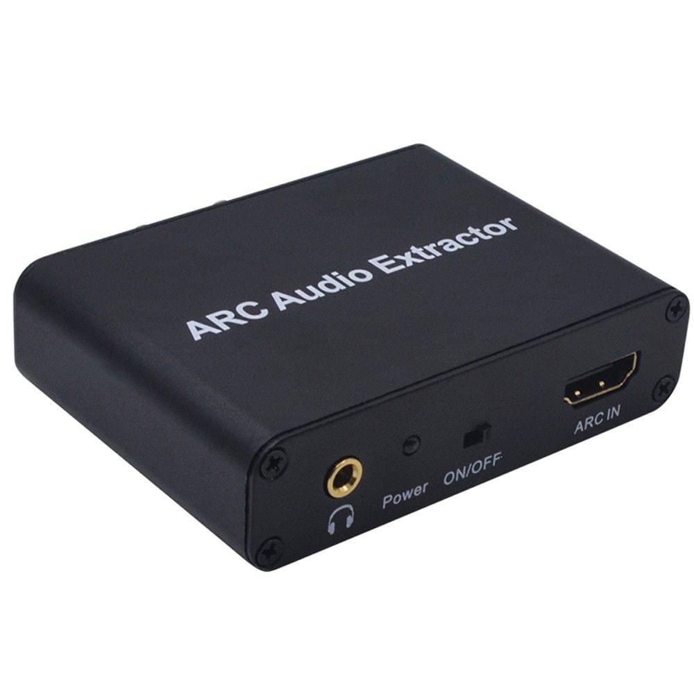 AY80 ARC Audio Extractor HD-ARC Audio Return Channel Adapter Support Optical Fiber Coaxial RCA 3.5mm Output Suitable for Audio Ampifier Speaker Headset HDTV