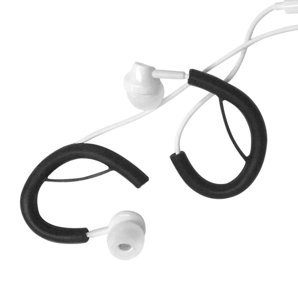 2 Pairs 4 PCS Soft Silicone Noodles Cable Earphone Earhook Clip Ear Round Wire Hook Hanger Earloop Replacement