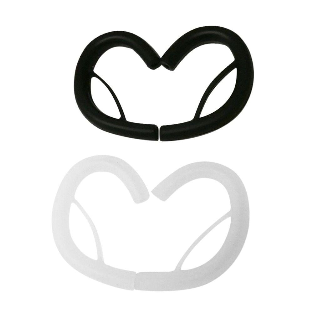 2 Pairs 4 PCS Soft Silicone Noodles Cable Earphone Earhook Clip Ear Round Wire Hook Hanger Earloop Replacement