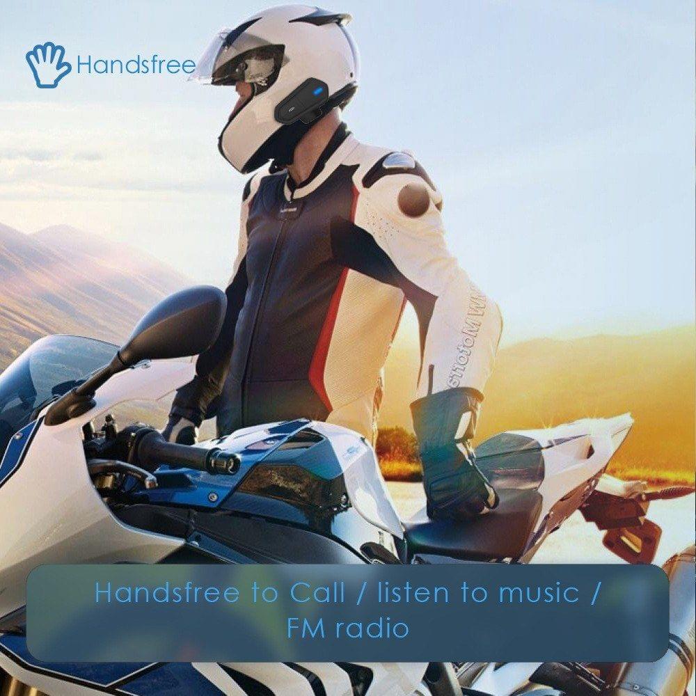 B35 Bluetooth 4.1+EDR Motorcycle Helmet Headsets Waterproof Low Consumption Wireless Earphone Earbuds Support FM Radio