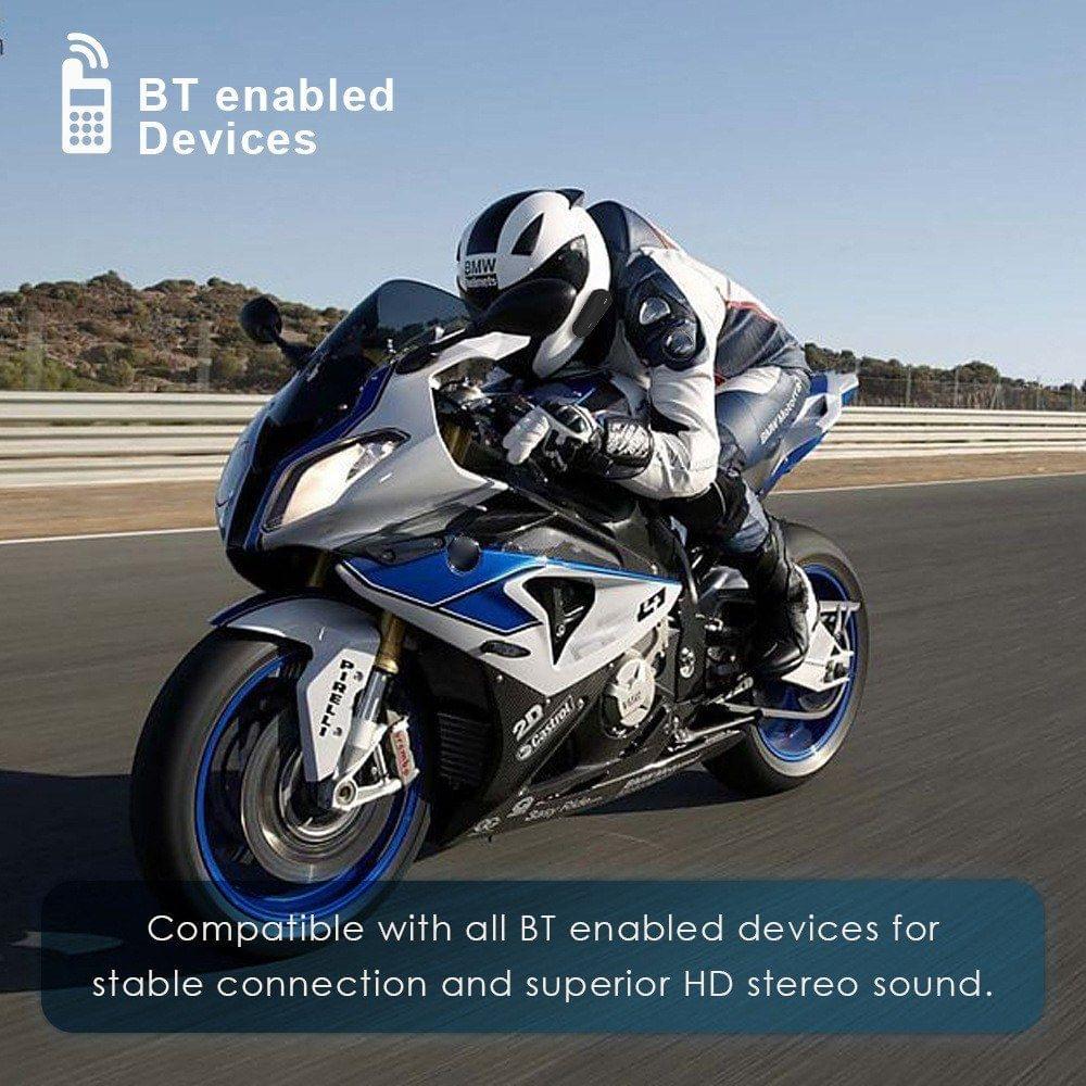 B35 Bluetooth 4.1+EDR Motorcycle Helmet Headsets Waterproof Low Consumption Wireless Earphone Earbuds Support FM Radio