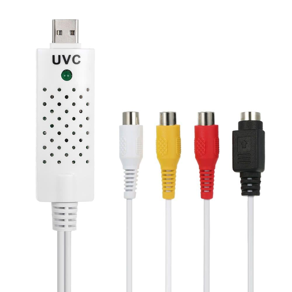 USB 2.0 Video Audio Capture Card HD Video Converter Adapter Edit Video for Camcorder DVD PC
