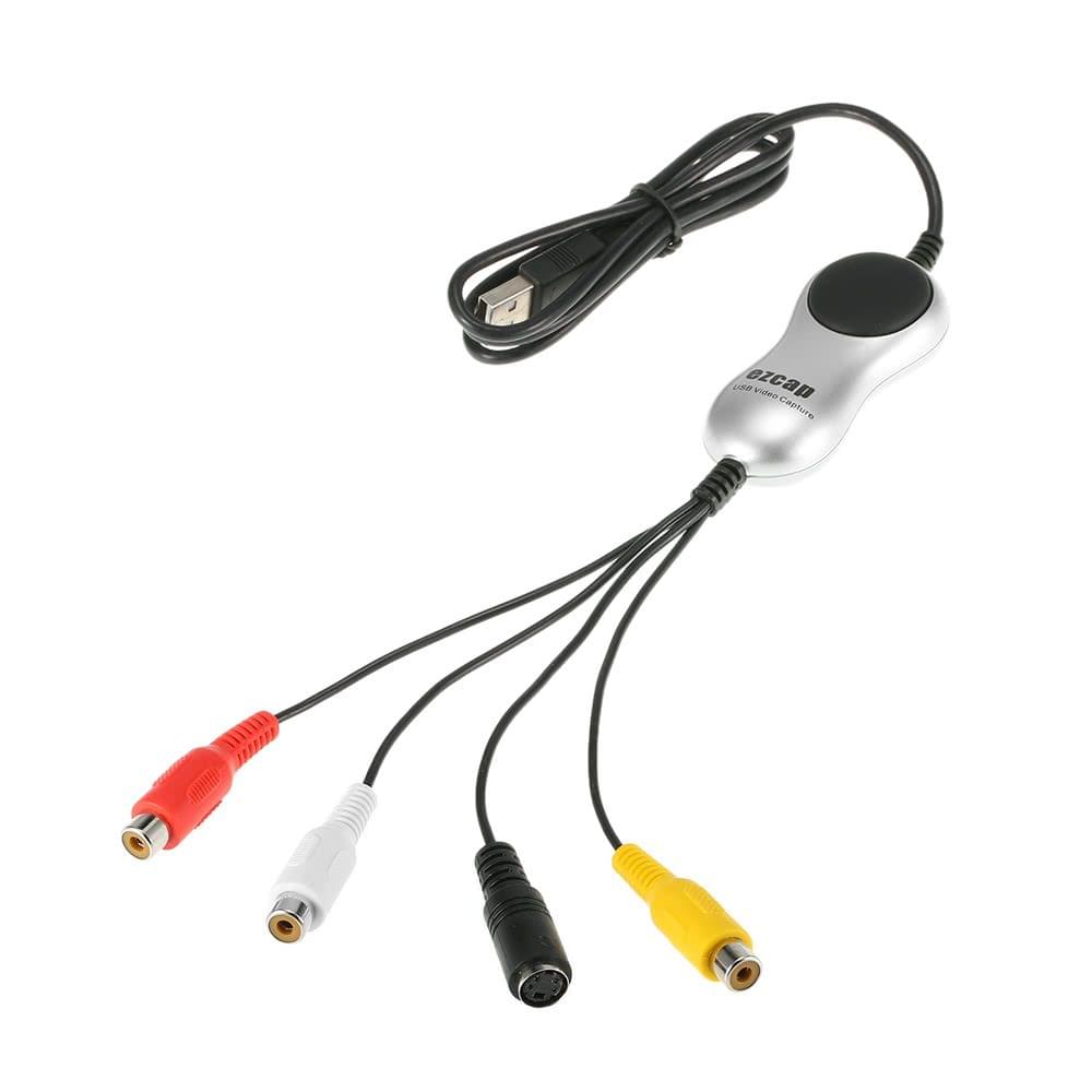 ezcap170 USB 2.0 Video Capture HD Video Converter Recorder Convert Analog Video Audio to Digital Format for Windows 7 8 10