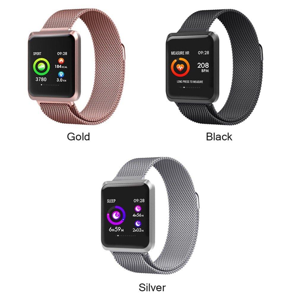 NB-212 Smart Watch BT Bands Sports Bracelet 1.3" Display Screen IP67 Waterproof Magnetic Wristwatch Sleep Monitor Heart Rate Blood Pressure SpO2 Test Stopwatch Message Reminder