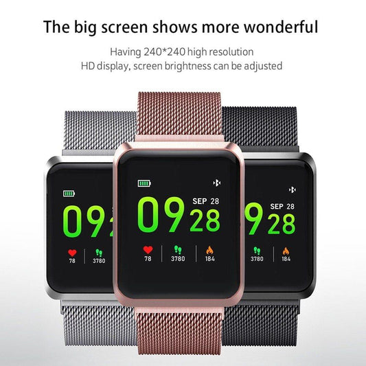 NB-212 Smart Watch BT Bands Sports Bracelet 1.3" Display Screen IP67 Waterproof Magnetic Wristwatch Sleep Monitor Heart Rate Blood Pressure SpO2 Test Stopwatch Message Reminder