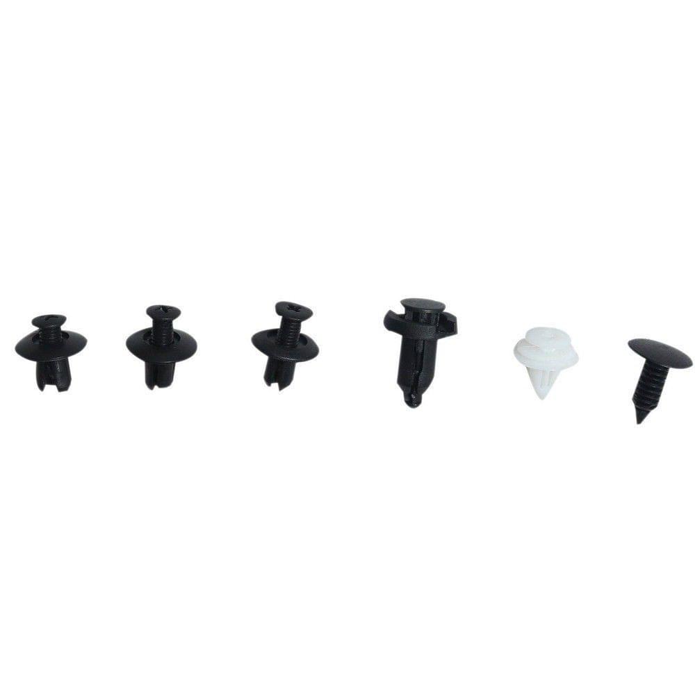 100Pcs Assorted Car Body Plastic Push Retainer Pin Rivet Fasteners Trim Moulding Clip Automotive Furniture Assembly Expansion Screws Kit with Removal Tool Screwdriver for Vehicles