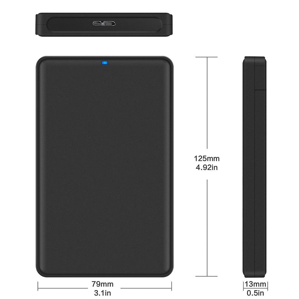 2.5-inch SATA SSD / HDD USB 3.0 External Interface USB 3.0 5Gbps Micro Interface 2.5-inch SATA Interface Hard Box SSD / HDD