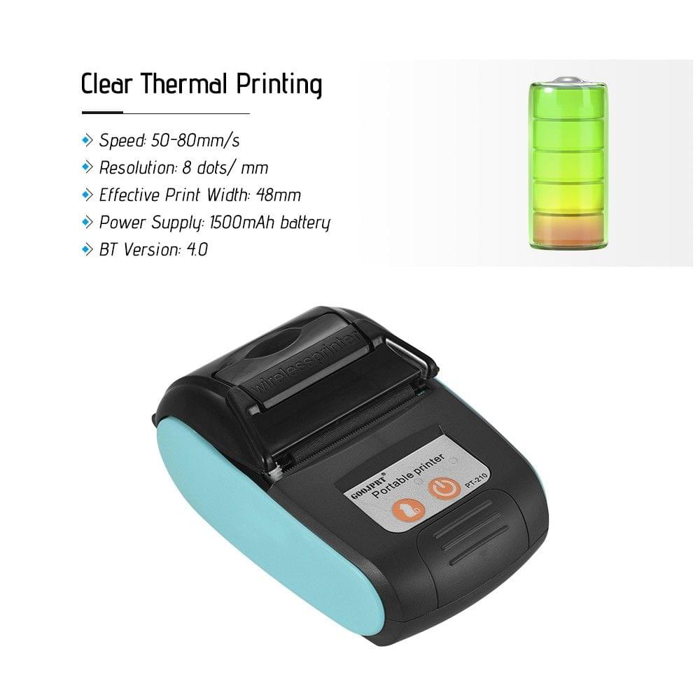 GOOJPRT PT-210 Portable Thermal Printer