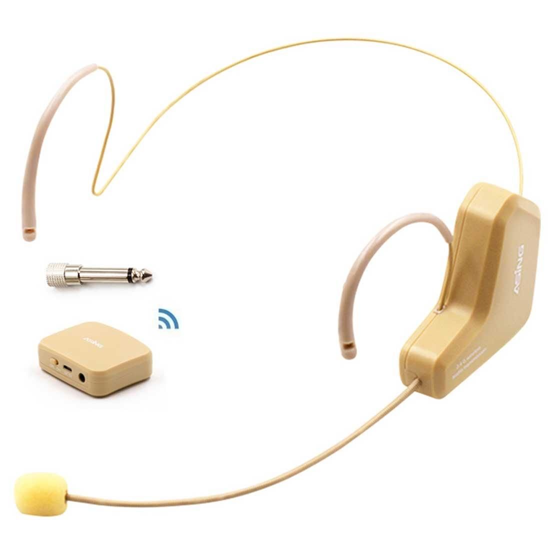 ASiNG WM03 2.4GHz Wireless Audio Transmission Electronic Pickup Microphone, Transmission Distance: 20-30m