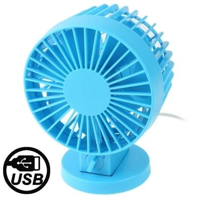 MSF-806 USB Dual Layers Blades Fan with Switch, Size: 13 x 10 x 7cm (Blue)