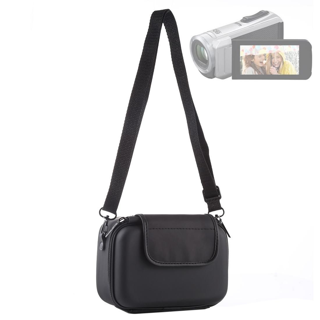 Portable Travel Case Digital Camera Bag with Strap (Black)