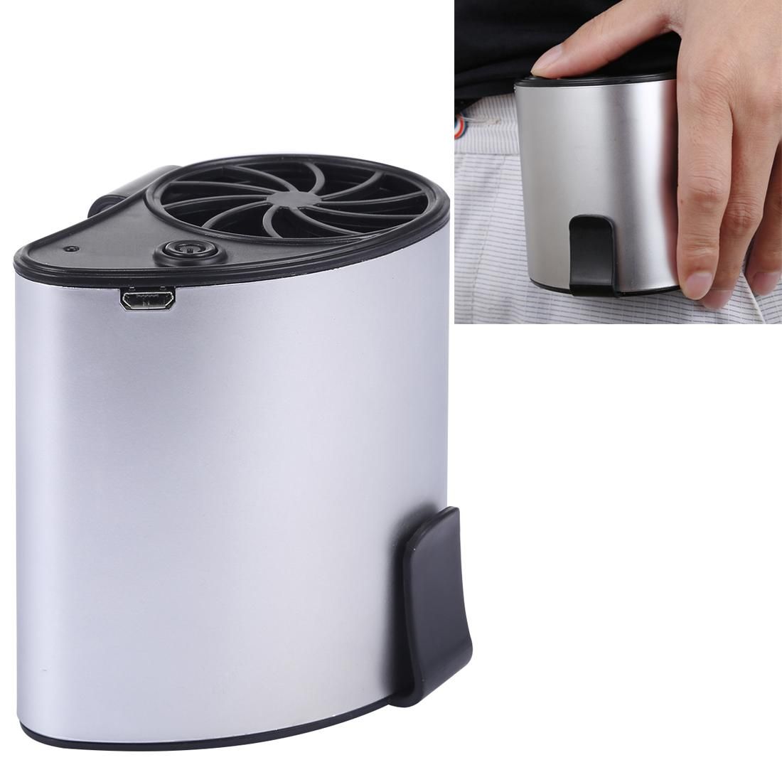 Creative Convenient Hanging Waist Fan (Silver)