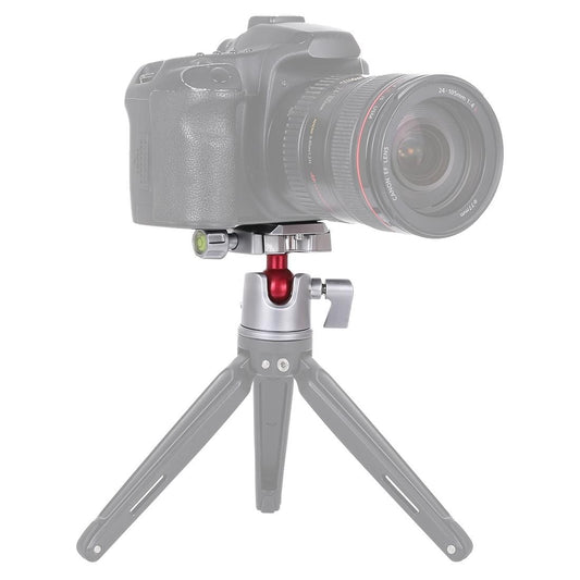 PULUZ 360 Degree Rotation Panoramic Metal Ball Head with Quick Release Plate for DSLR & Digital Cameras (Silver)