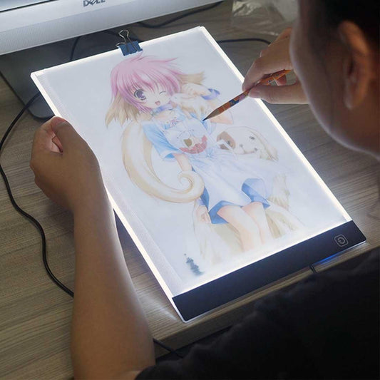 5W 3.5mm Ultra-thin USB A4 Paper LED Copy Pad Non-dimmable Digital Board Copy Desk Art Drawing Tracing Stencil Table Board