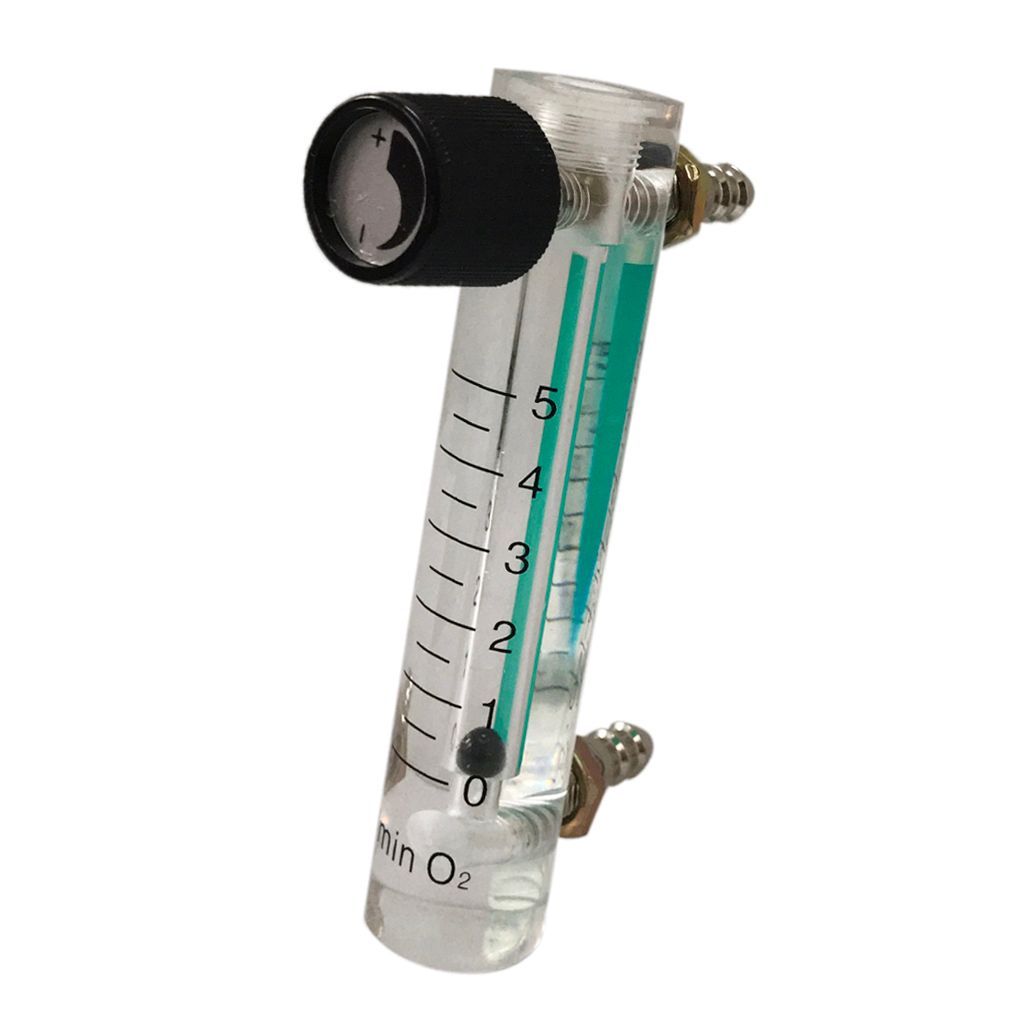 Oxygen Flow Meter Flowmeter with Control Valve for Oxygen Air 0-5L