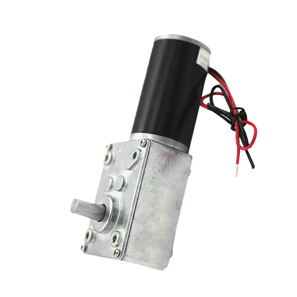 Micro DC Worm Gear Box Motor High Torque Speed Reduce Turbine 24V 470RPM
