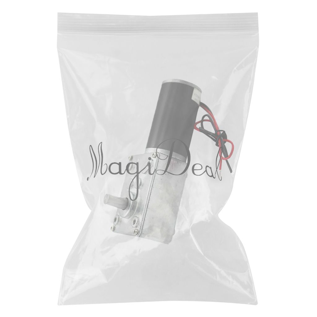 DC Worm Gear Box Motor High Torque Speed Reduce Turbine 24V 260RPM
