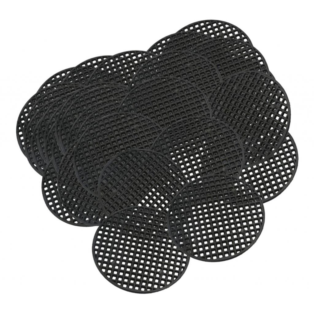 Plastic Drainage Mesh Sheet Bonsai Flowerpot Bottom Net 4.5cm_50Pcs