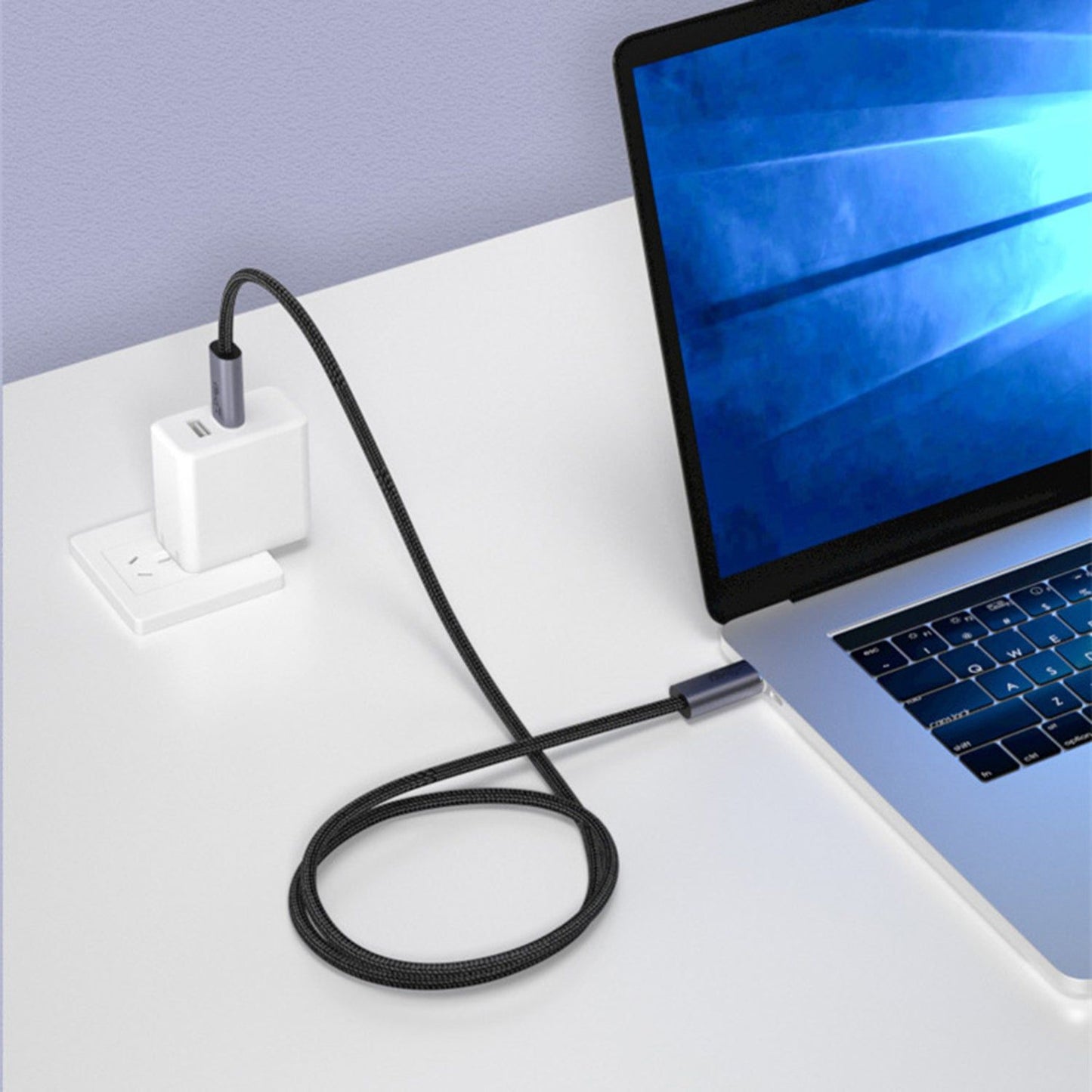 0.5m PD 100W USB-C 3.2 Gen2 Data Cable 8K/60Hz 20Gbps High Speed Video Date Transmission Fast Charging Cord - UNIQKART