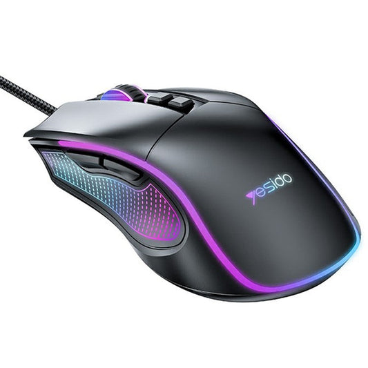YESIDO KB20 USB Wired Gaming Mouse 7200DPI RGB Light Computer Laptop Mice
