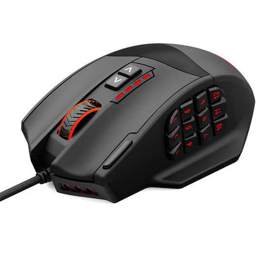 E-YOOSO X39 USB Wired Computer Mouse Ergonomic Gaming Mouse with 12 Side Buttons