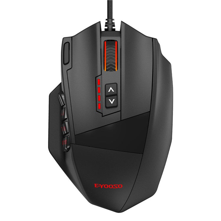 E-YOOSO X39 USB Wired Computer Mouse Ergonomic Gaming Mouse with 12 Side Buttons