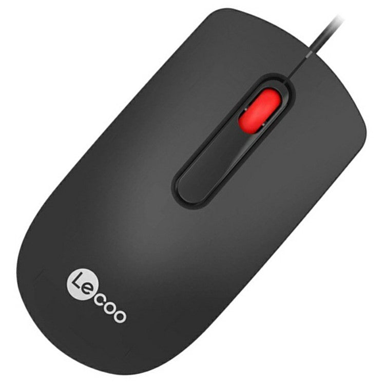 LENOVO LECOO MS102pro USB Wired Mouse Red Roller Desktop Computer Laptop Mice