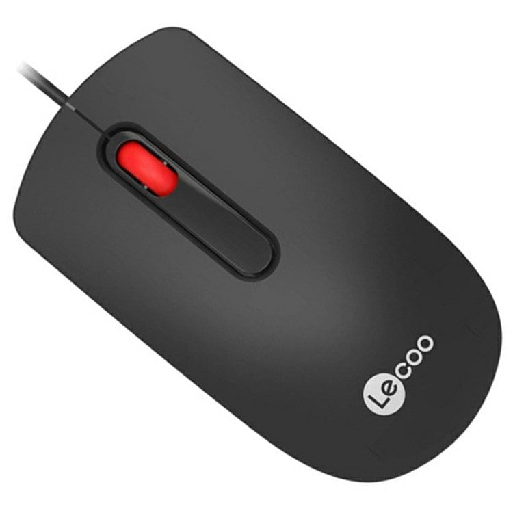 LENOVO LECOO MS102pro USB Wired Mouse Red Roller Desktop Computer Laptop Mice