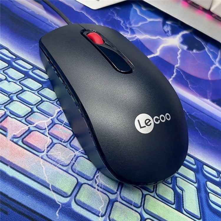 LENOVO LECOO MS102pro USB Wired Mouse Red Roller Desktop Computer Laptop Mice
