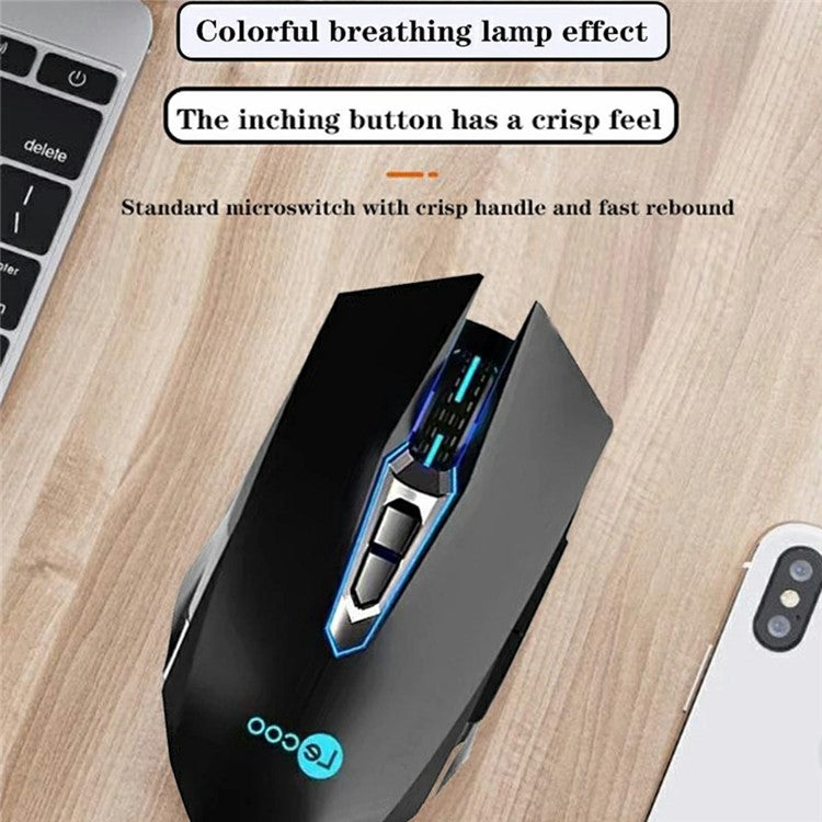 LENOVO LECOO MS107 Colorful Light USB Wired Gaming Mouse Computer Laptop Mice