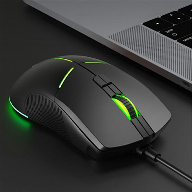 LENOVO LECOO MS109 RGB Light USB Wired Mouse Desktop Computer Laptop Gaming Mice