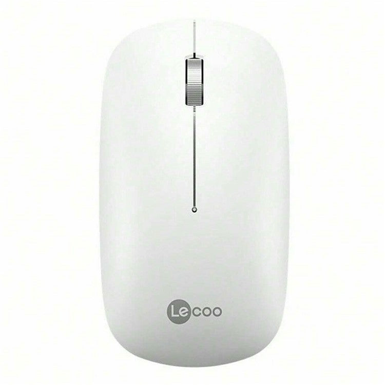 LENOVO LECOO WS214 2.4G Wireless Mouse Battery Powered Home Office Computer Laptop Mice - White