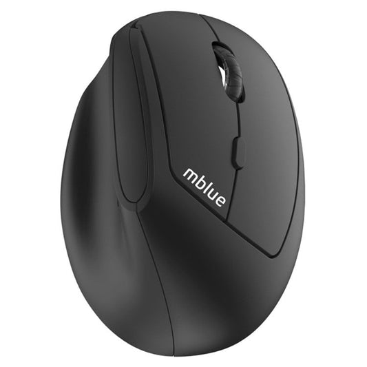 MBLUE M206PRO 2.4G Wireless Mouse 5 DPI Adjustable 6 Buttons Ergonomic Vertical Mouse - Black
