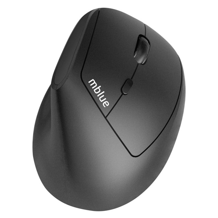 MBLUE M206PRO 2.4G Wireless Mouse 5 DPI Adjustable 6 Buttons Ergonomic Vertical Mouse - Black