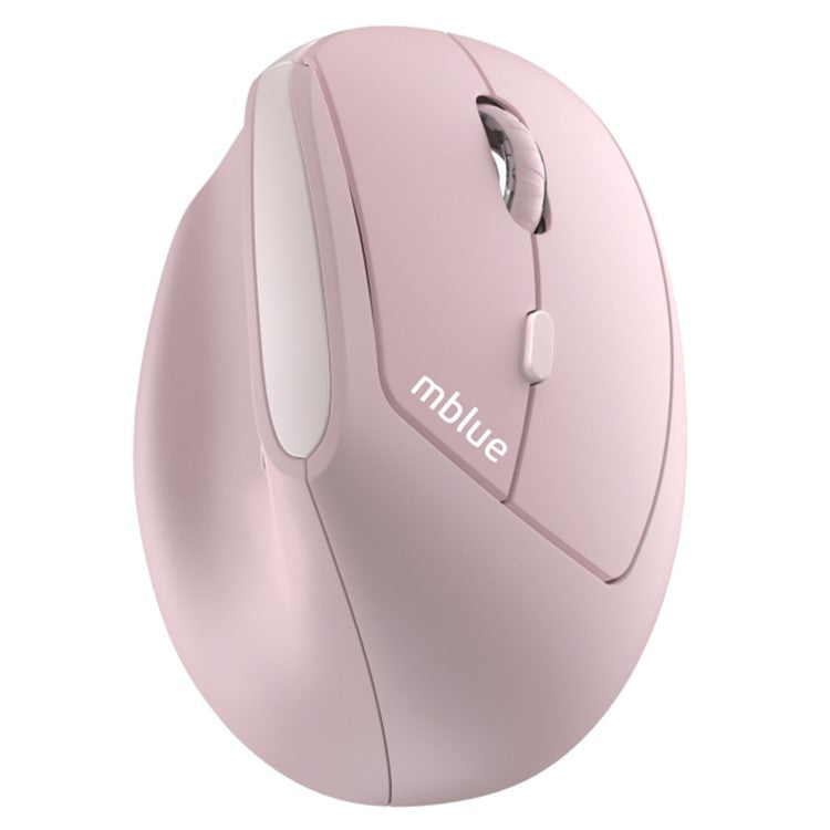 MBLUE M206PRO 2.4G Wireless Mouse 5 DPI Adjustable 6 Buttons Ergonomic Vertical Mouse - Pink