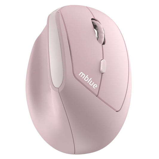 MBLUE M206PRO 2.4G Wireless Mouse 5 DPI Adjustable 6 Buttons Ergonomic Vertical Mouse - Pink