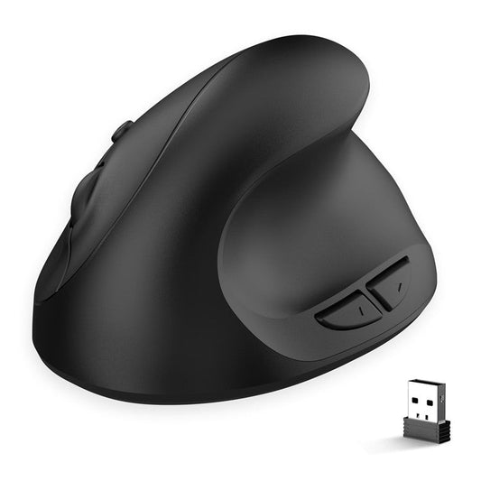 X10 Battery Powered Ergonomic Vertical Mouse 2.4G Wireless Right / Left Computer Mice 6D Optical Gaming Mouse - Black
