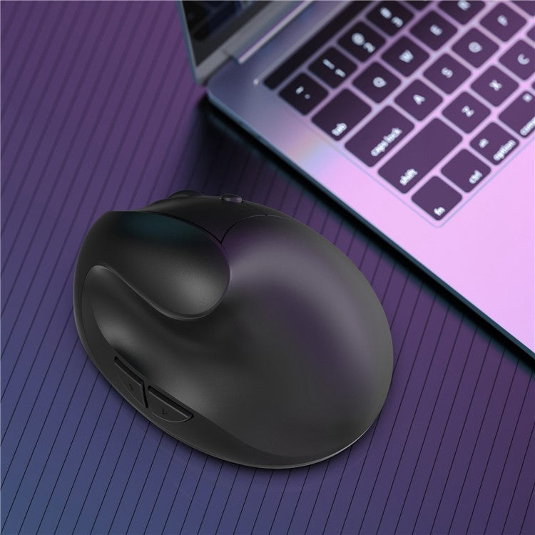 X10 Battery Powered Ergonomic Vertical Mouse 2.4G Wireless Right / Left Computer Mice 6D Optical Gaming Mouse - Black