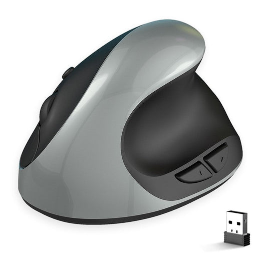 X10 Battery Powered Ergonomic Vertical Mouse 2.4G Wireless Right / Left Computer Mice 6D Optical Gaming Mouse - Grey