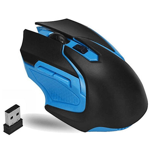 Q46 Wireless Gaming Mouse 1000DPI / 1200DPI / 1600DPI 3-Speed Adjustable Portable Mice Laptops Cordless Mouse for Home, Office - Black / Blue